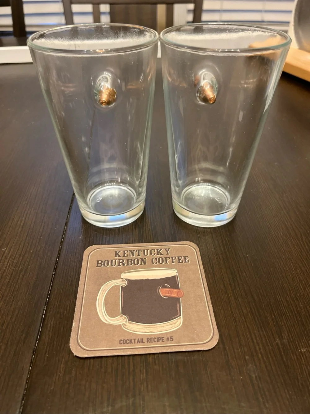 Bullet Shot Glasses Duo with Copper Bullet Detail